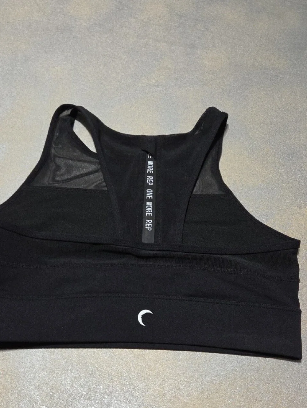 ZYIA Black High-Neck Mesh-Panel Sports Bra NWOTS
